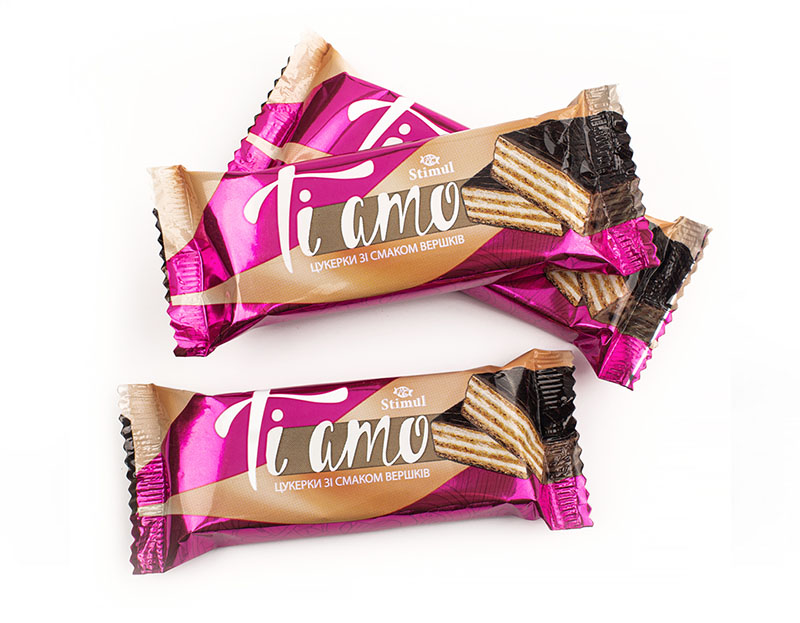 Цукерки «Ti amo» зі смаком вершків